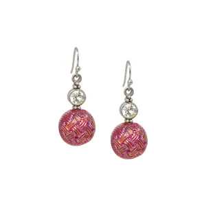 1928 Jewelry Sparkling Red Baubles & AB Crystals Drop Earrings