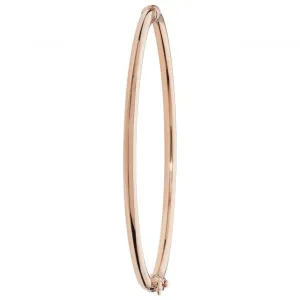 9ct Rose Gold Ladies Hinged Bangle BN375R