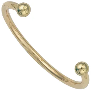 9ct Yellow Gold 4.5mm Solid Torque Bangle 26.0g