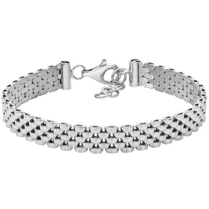 Acotis Silver Bracelet Rhodium Plated Watch Link G3305B