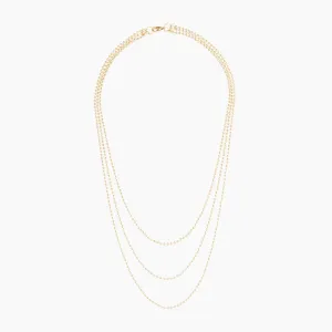 Alexa Leigh - 2mm Layered Ball Chain Necklace