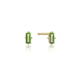 Ania Haie 14kt Solid Gold Luxurious Tourmaline Stud Earrings