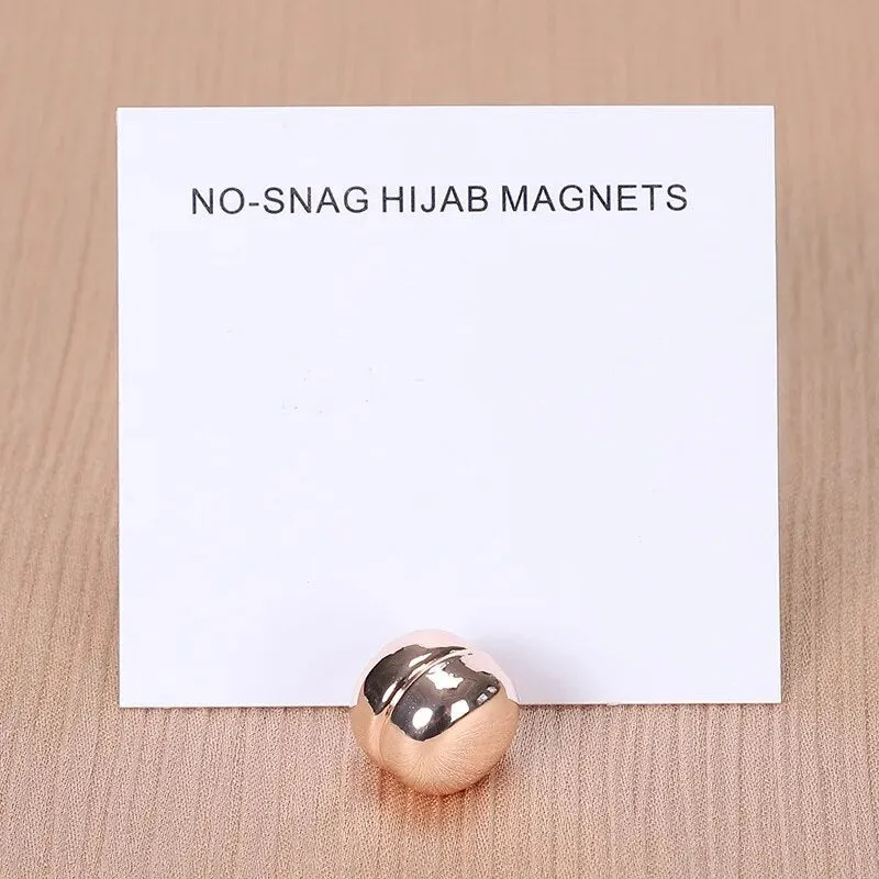 Brooch Metal Magnetic Hijab Button - 31 Colours