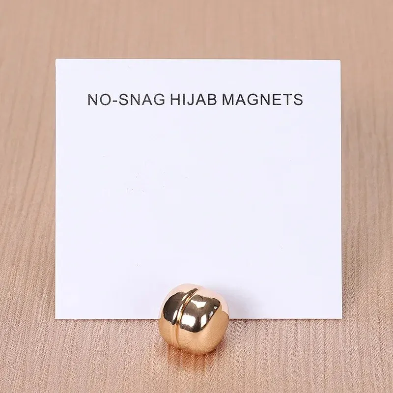 Brooch Metal Magnetic Hijab Button - 31 Colours