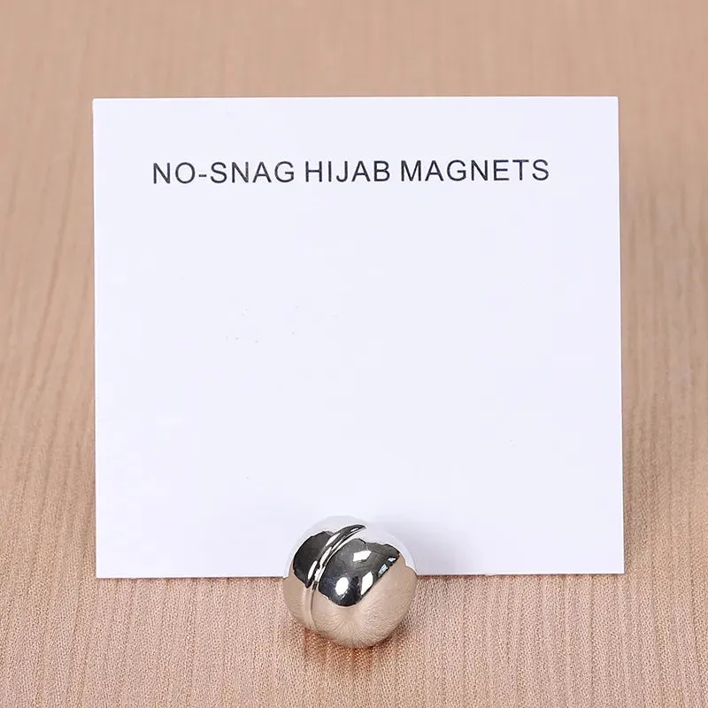 Brooch Metal Magnetic Hijab Button - 31 Colours