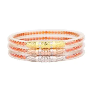 BuDhaGirl | Set of Three | Three Queens All Weather Bangles in Flame