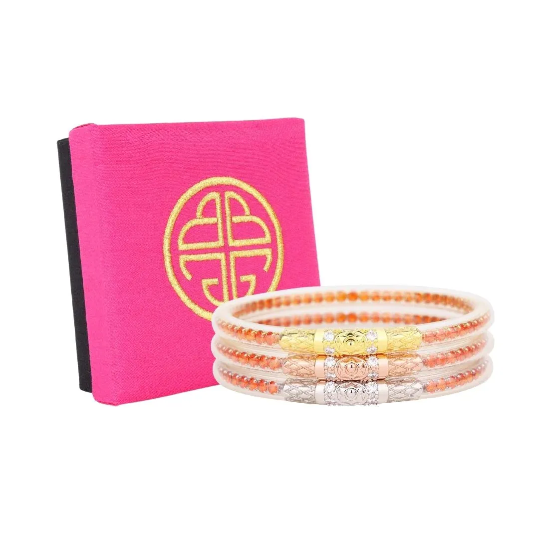 BuDhaGirl | Set of Three | Three Queens All Weather Bangles in Flame