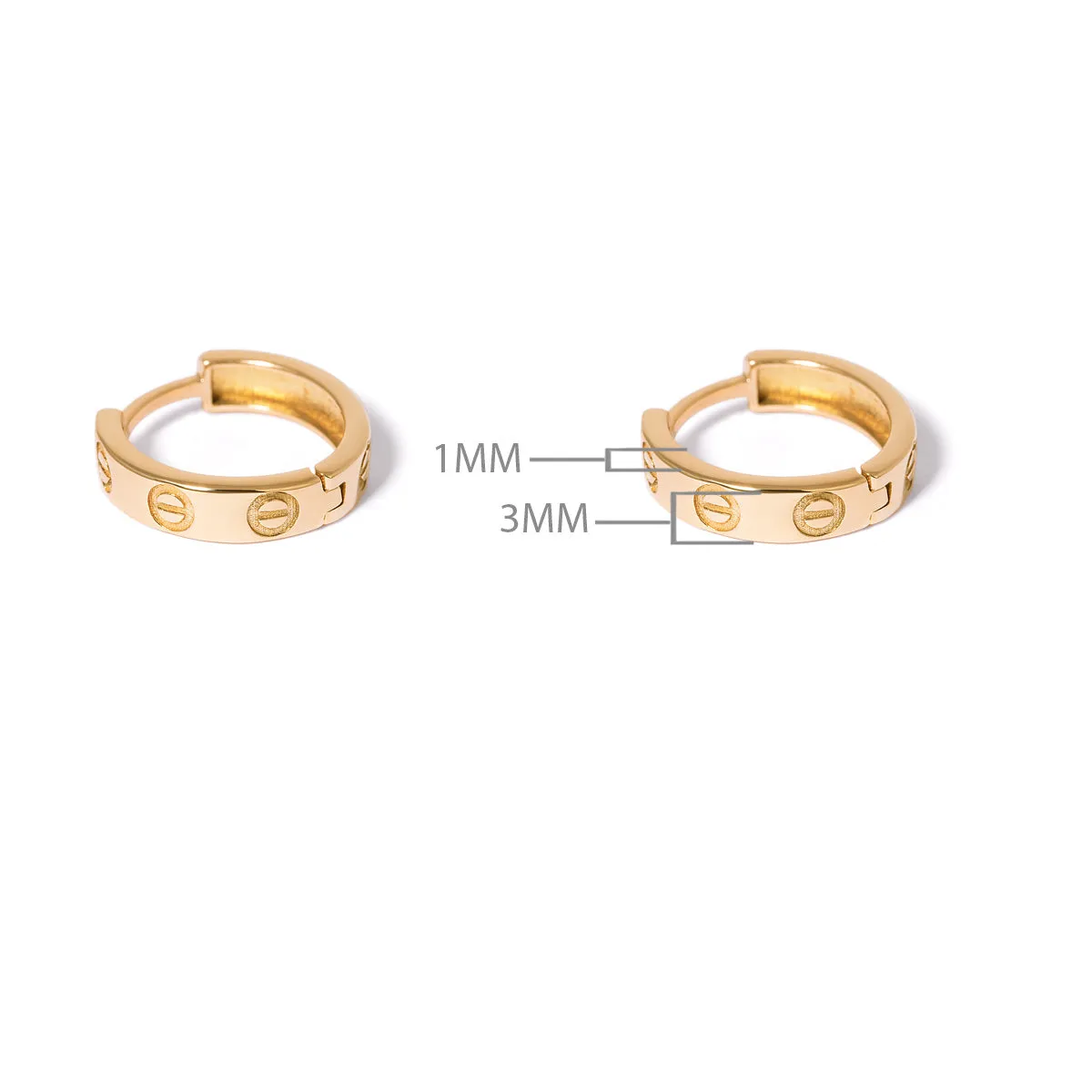 Cartier Ring Hoop Earrings