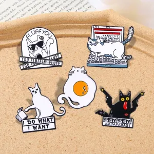 Cartoon Style Sweet Pin Animal Alloy Enamel Unisex Brooches