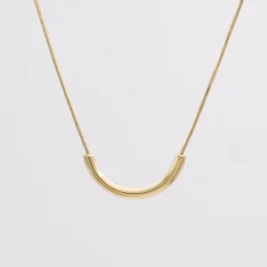 Cerys Crescent Bar Necklace