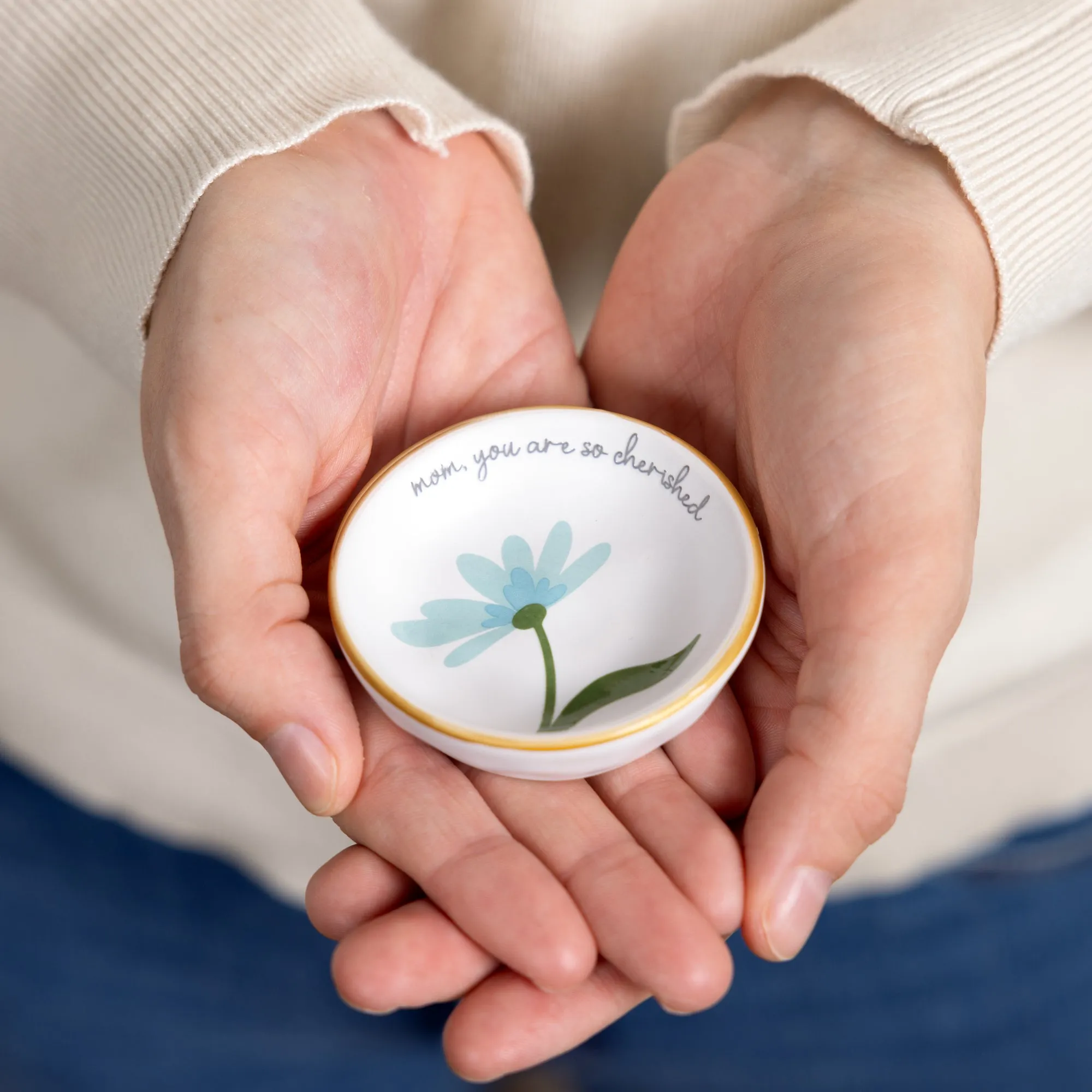 Cherished Mom 2.5" Trinket Dish