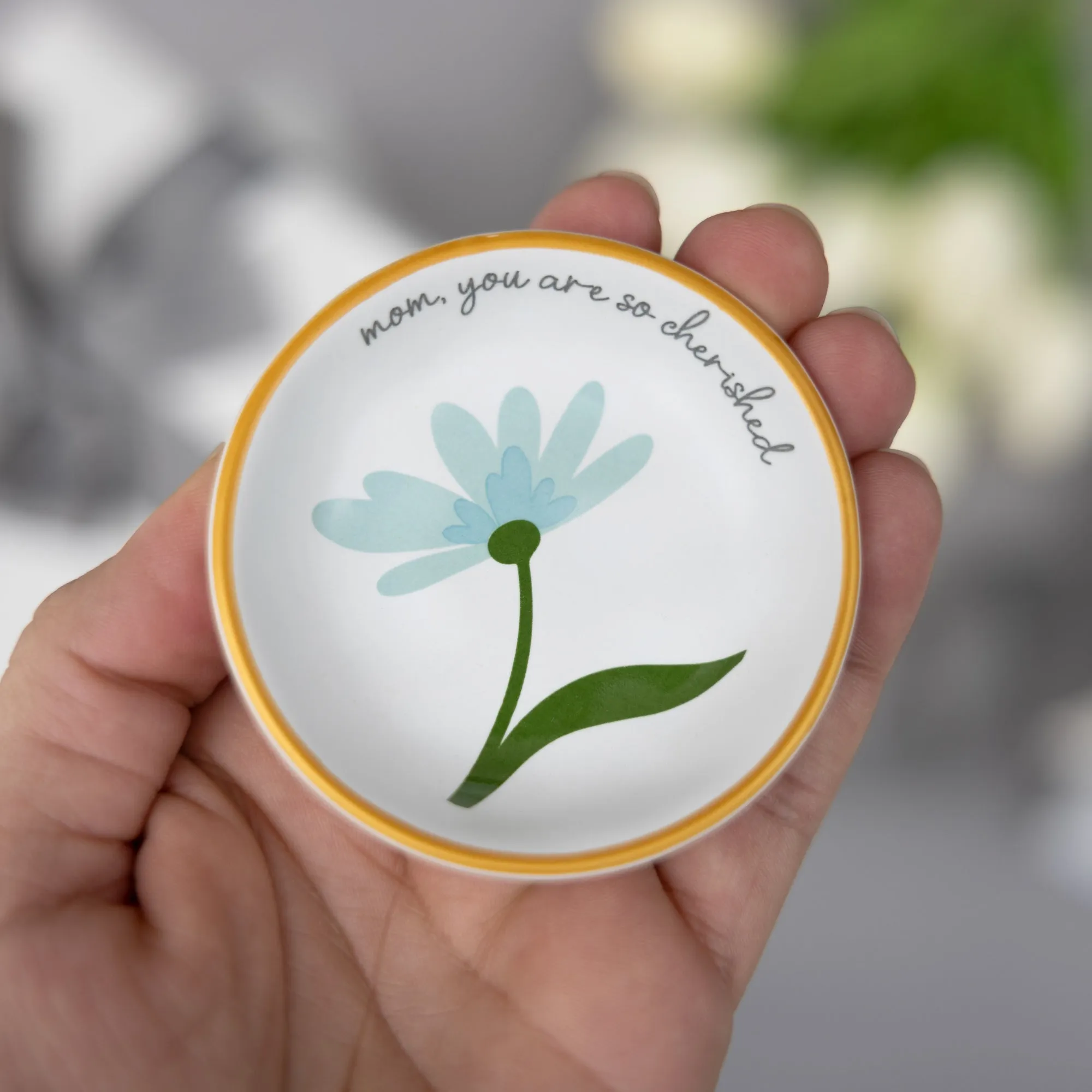 Cherished Mom 2.5" Trinket Dish