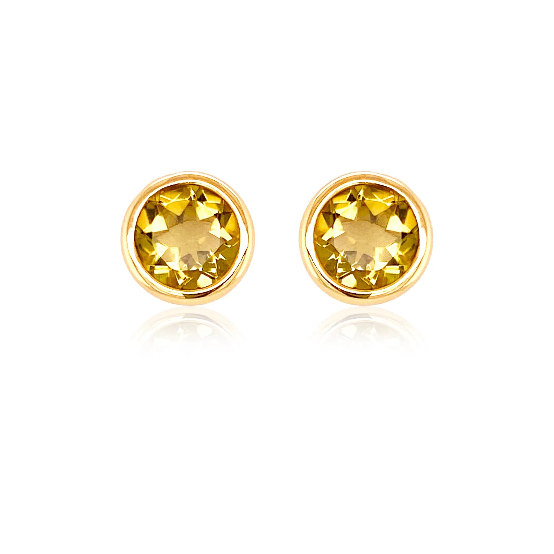 Citrine Stud Earrings