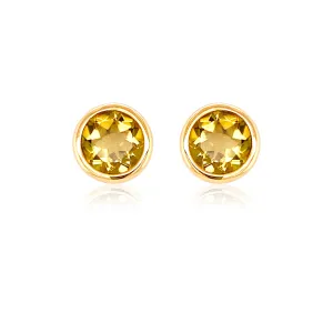 Citrine Stud Earrings