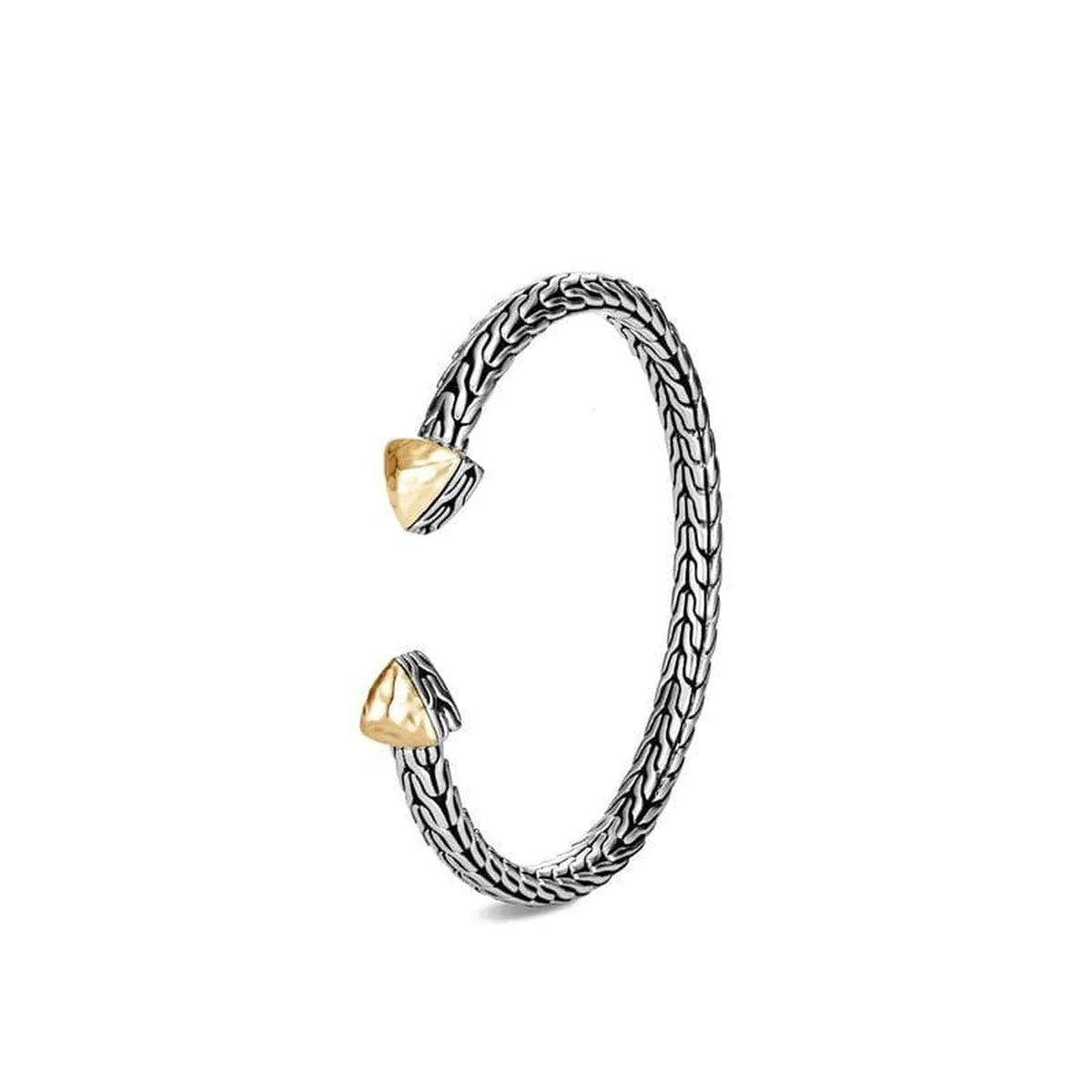 Classic Chain Hammered Flex Cuff - CZ90510