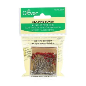 Clover Silk Glass Head Pin, Size 30, 100 count