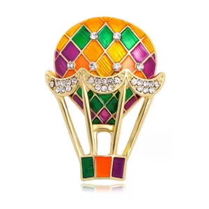 Colorful Hot Air Balloon Brooch 彩色熱氣球胸針 KCHM1169