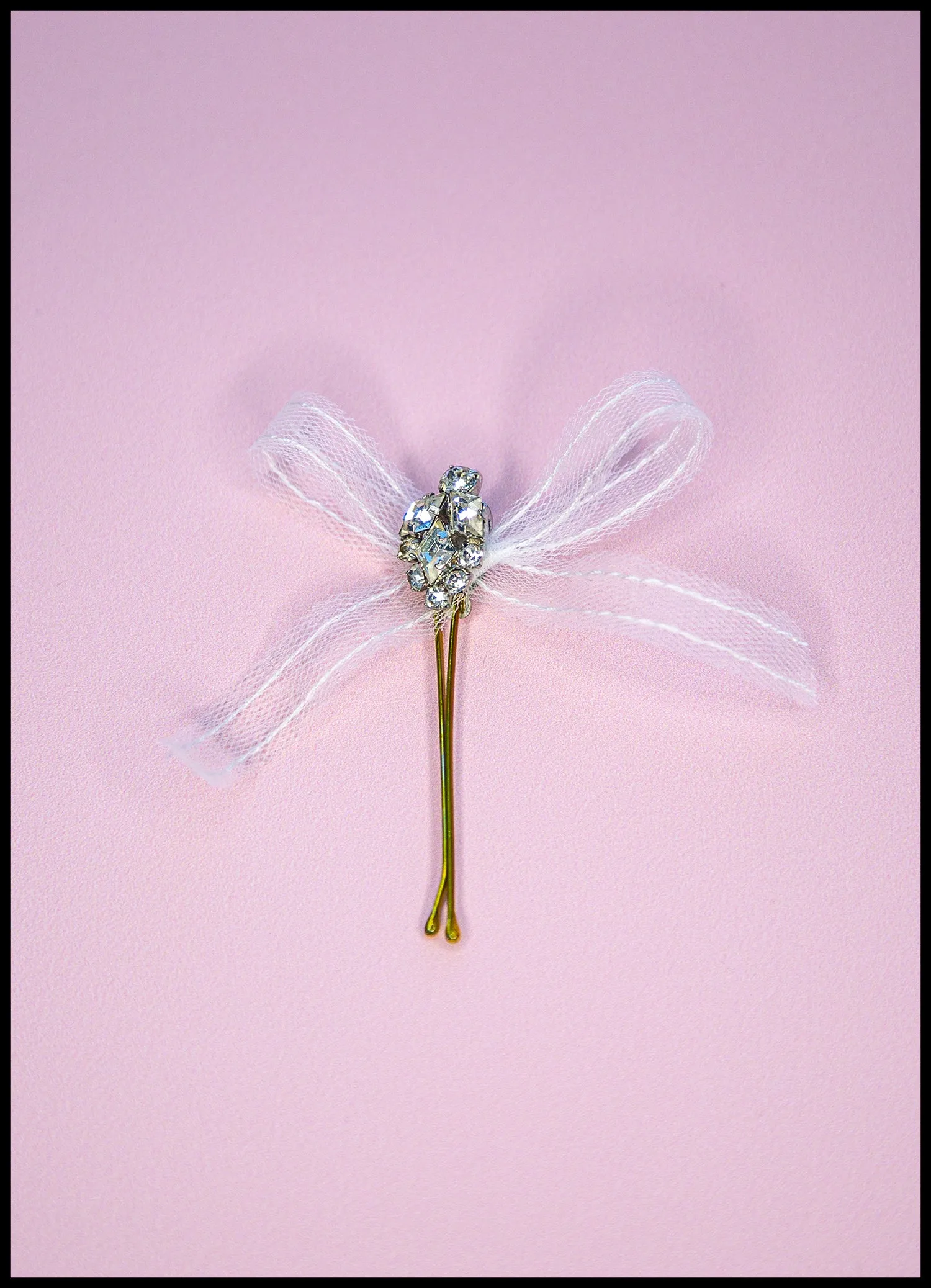 Crystal Tulle Bobby Pin