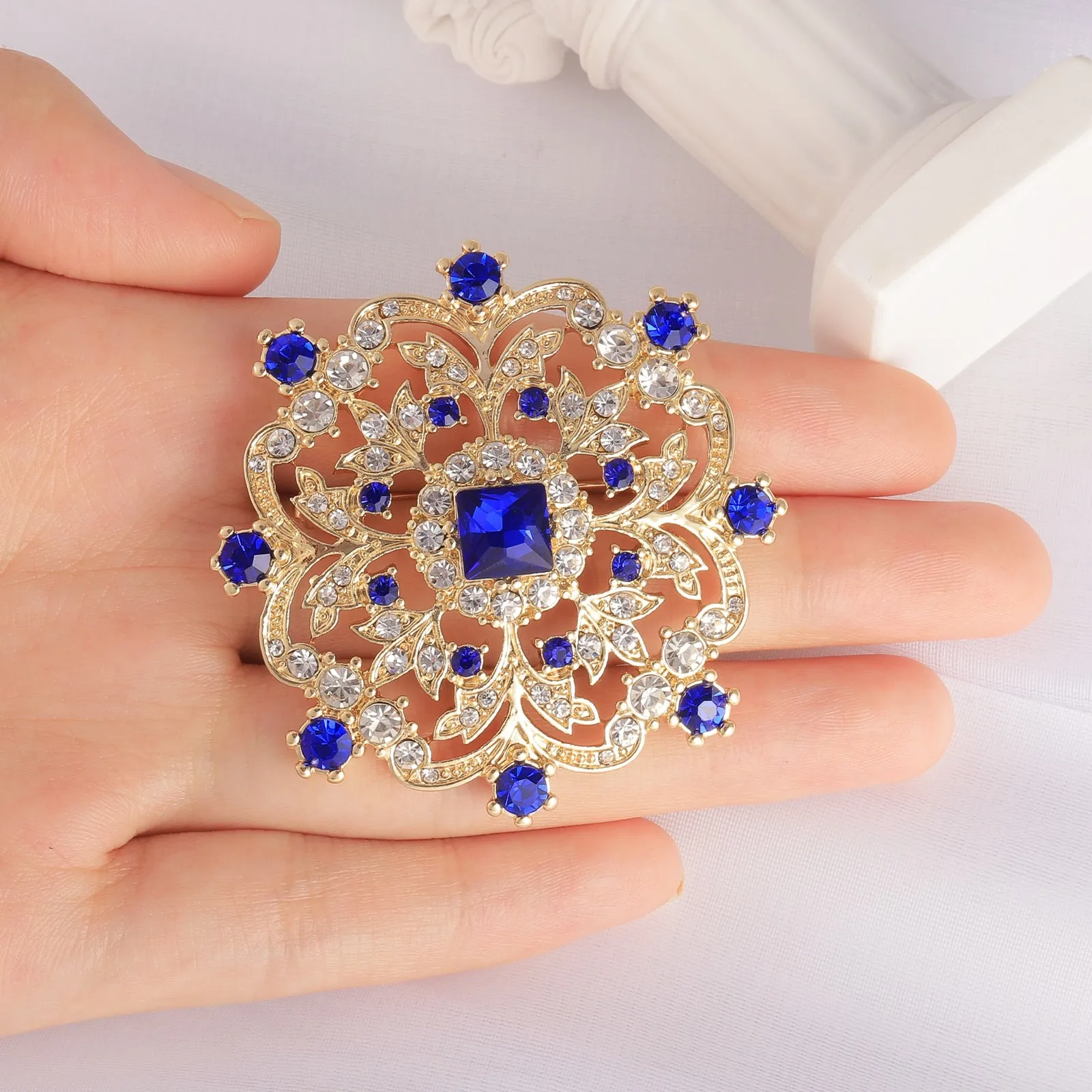 Cubic Zircon Brooch