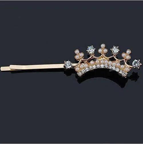 Dainty Dress Up Pearl and Crystal Hair Pins