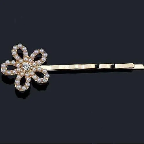 Dainty Dress Up Pearl and Crystal Hair Pins