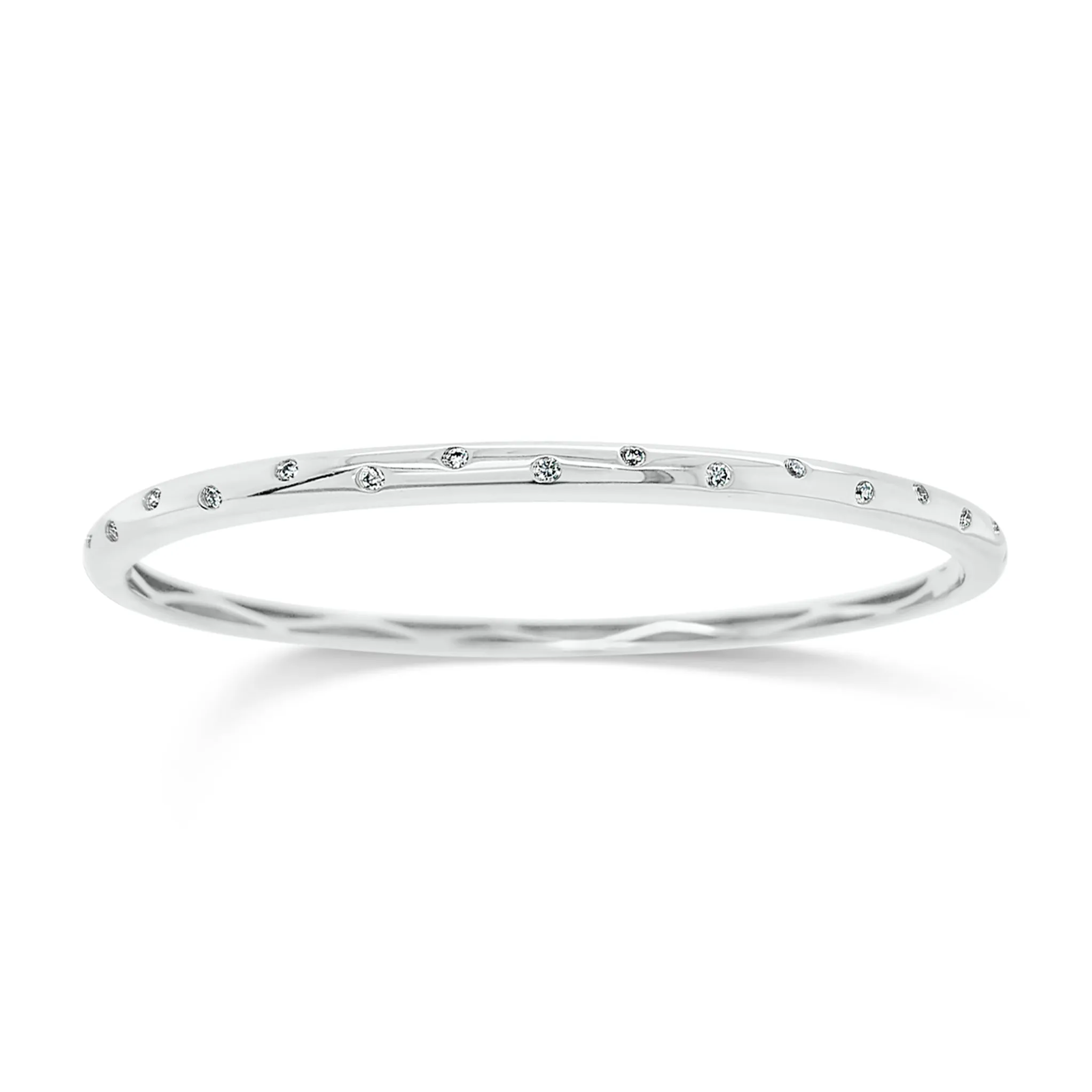 Diamond Dot Bangle Bracelet