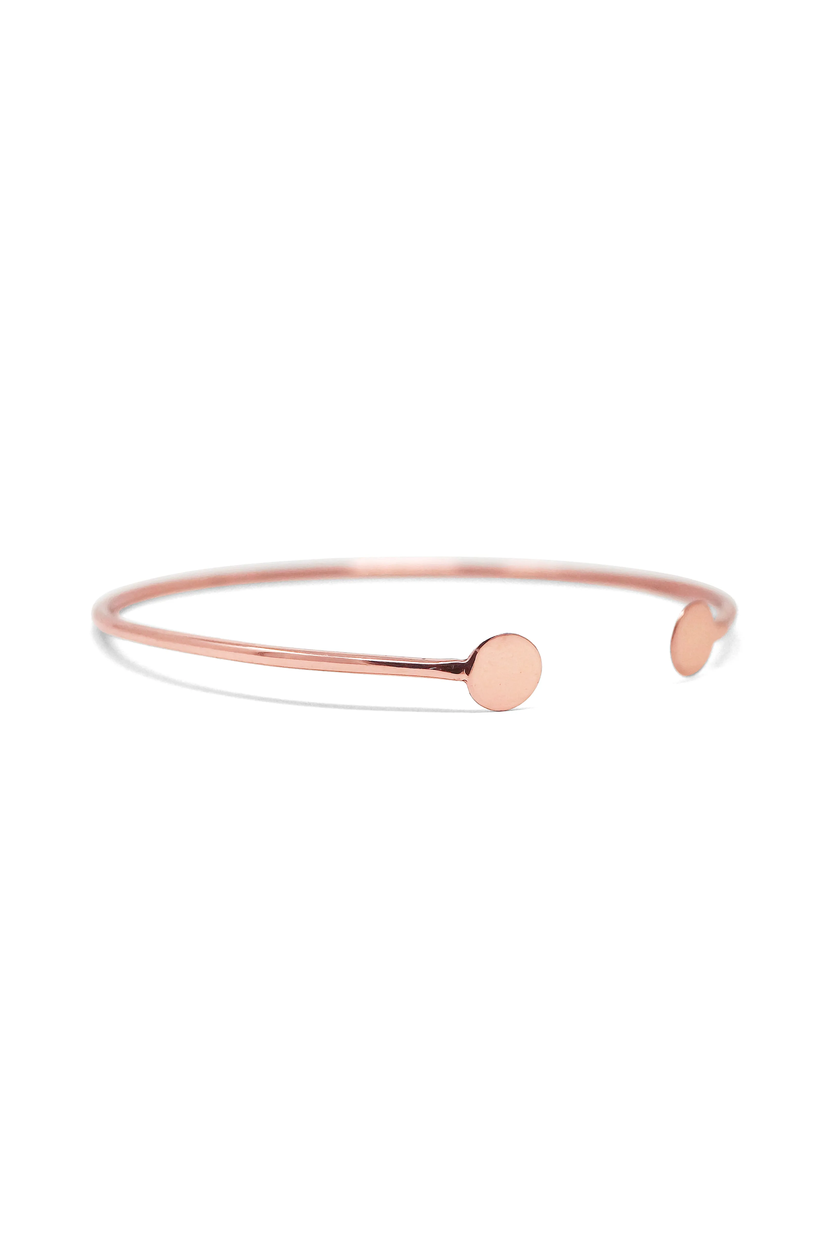 Dots & Dashes Rose Gold Plated Sterling Silver Adjustable Bracelet