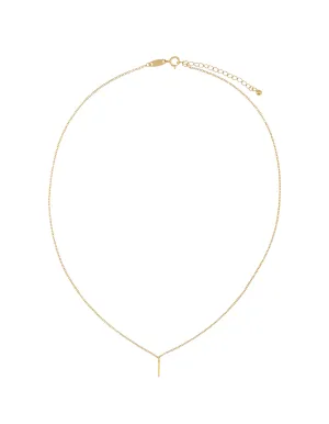 Elly Lou Timeless Initial Necklace - I- Gold