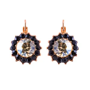 Extra Luxurious Rosette Leverback Earrings in "Magic" *Custom*