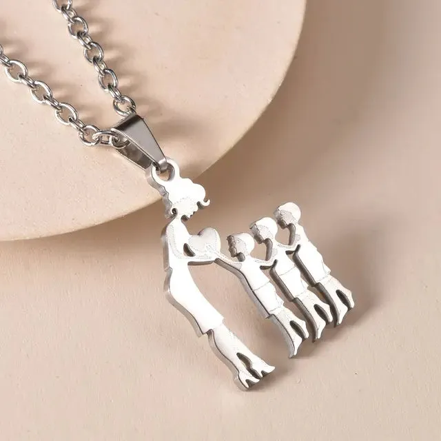 Family Silver Necklaces