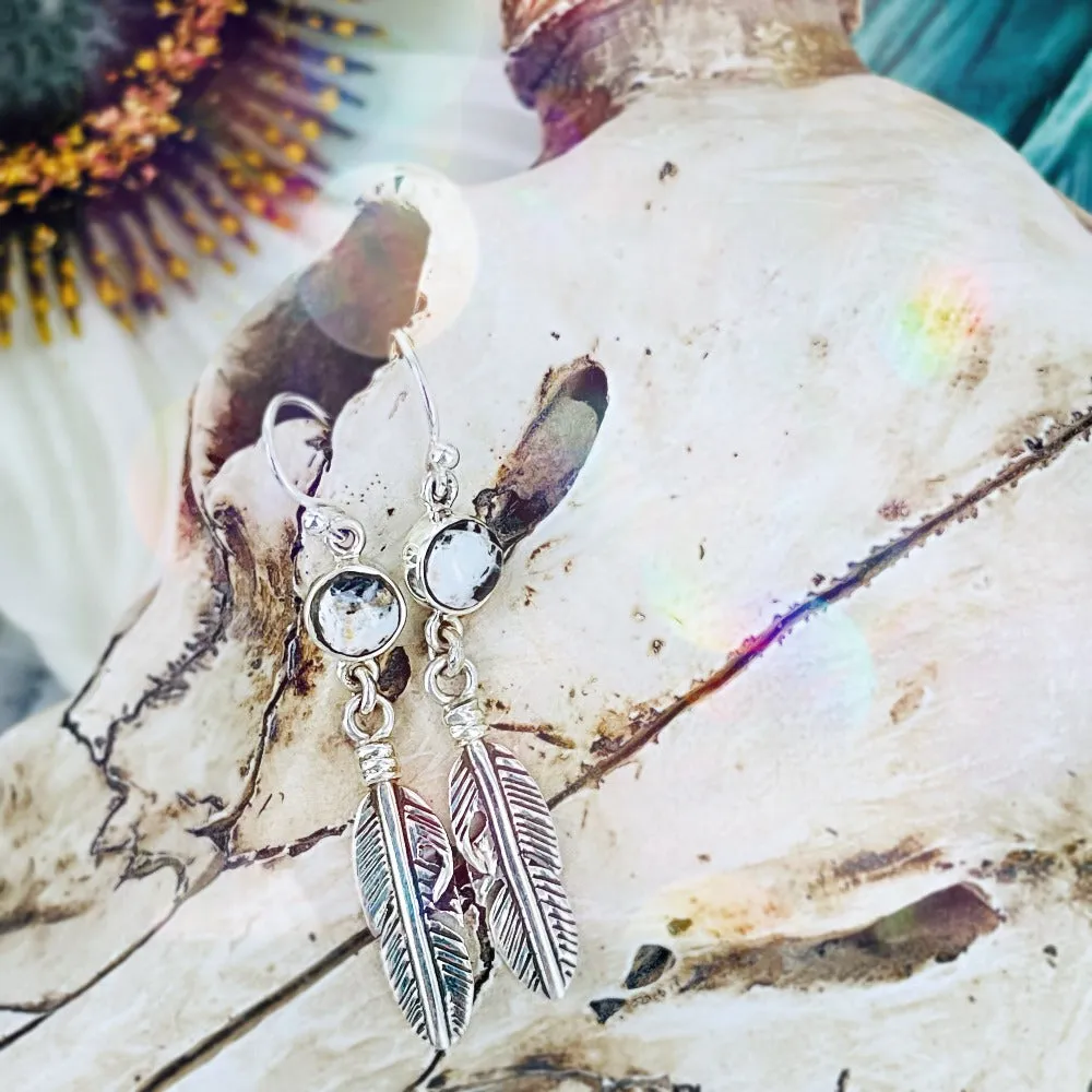 Feather {turquoise} Earrings