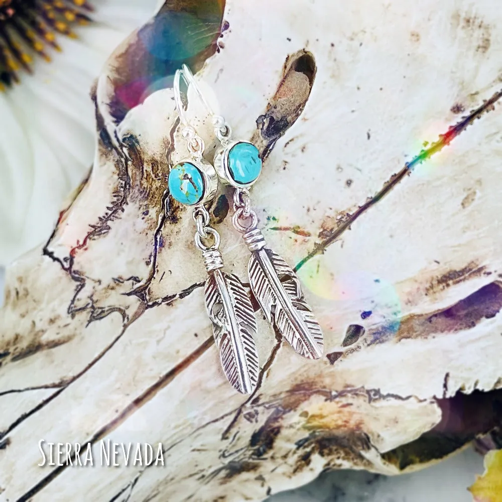 Feather {turquoise} Earrings