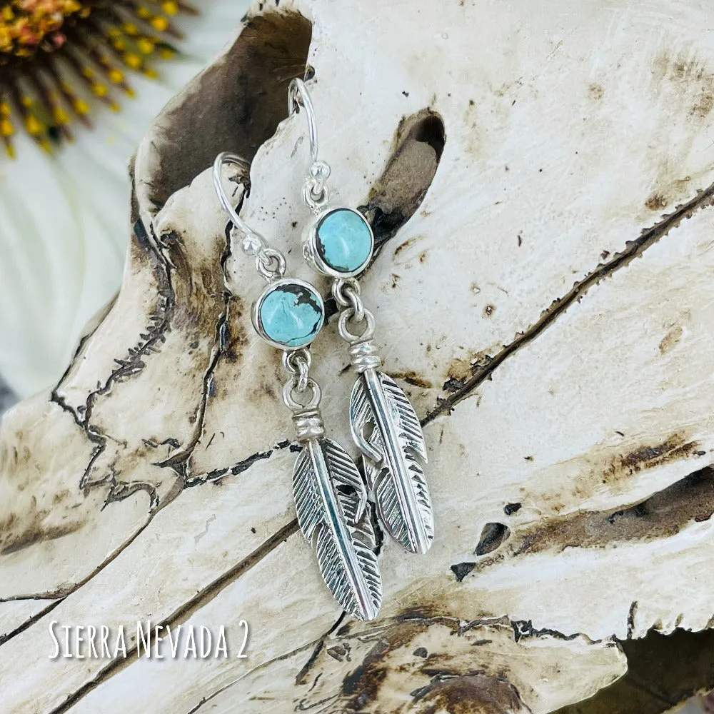 Feather {turquoise} Earrings