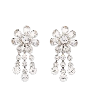 Frances Earrings in Crystal