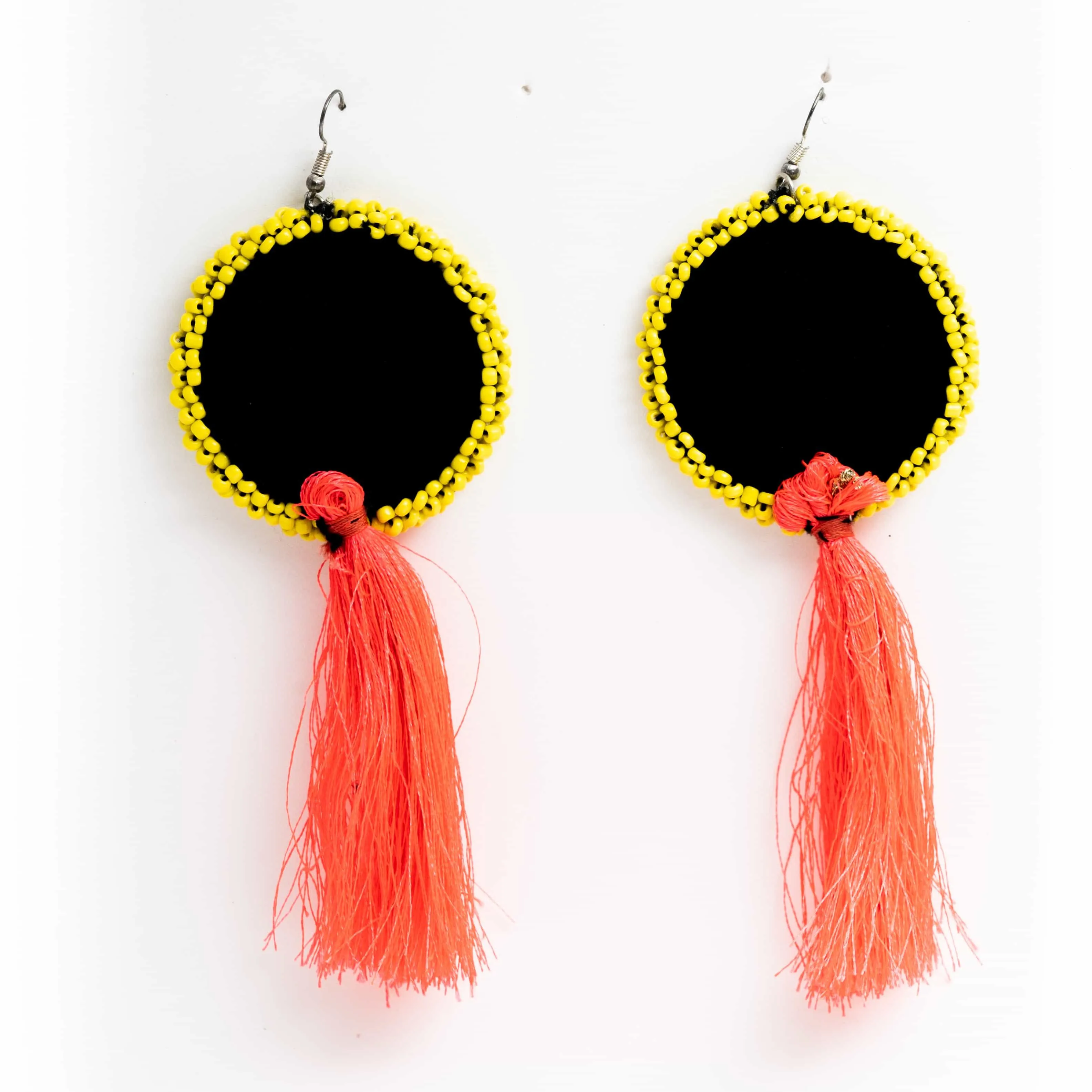 Frida kahlo Pink Tassel Handcrafted Earring