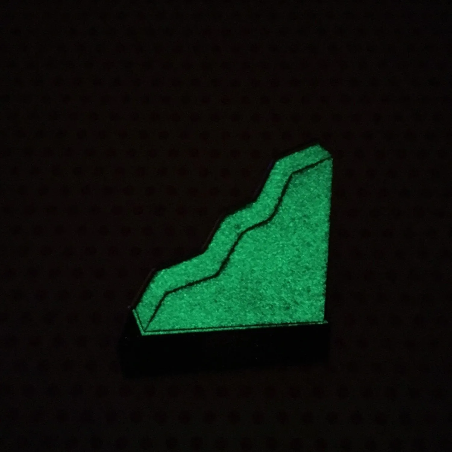 Glow in the dark Aggro Crag Enamel Pin