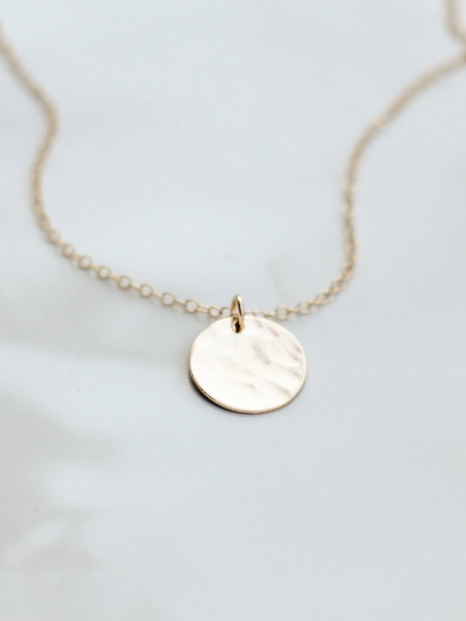 Hammered Coin Necklace Layering Set