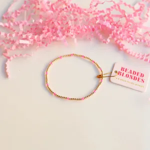 Hot Pink Dainty Poppi Bracelet (6.75 inch)