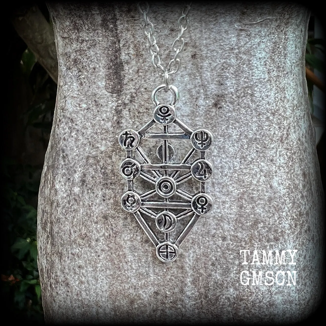 Kabalah-Tree of life necklace-Qabalah jewelry