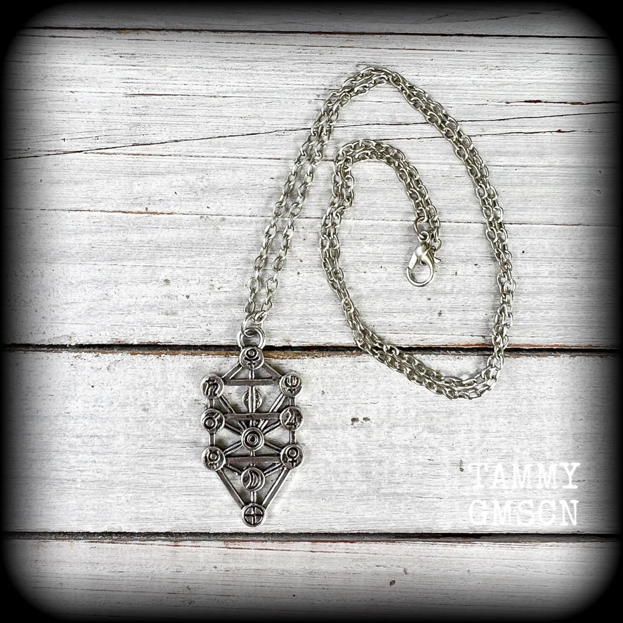 Kabalah-Tree of life necklace-Qabalah jewelry