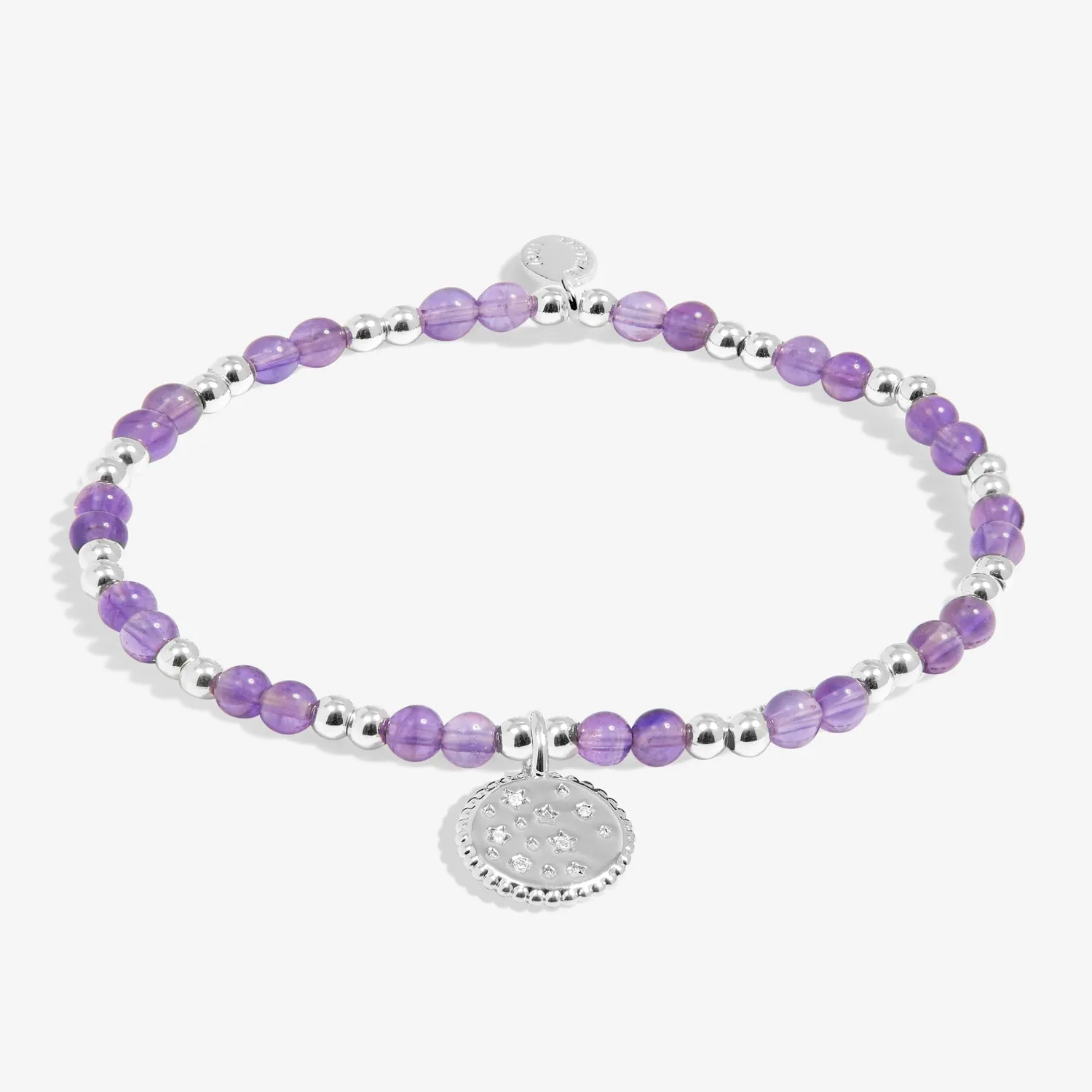 Kids A Little February Birthstone Silver Plated Bracelet C783