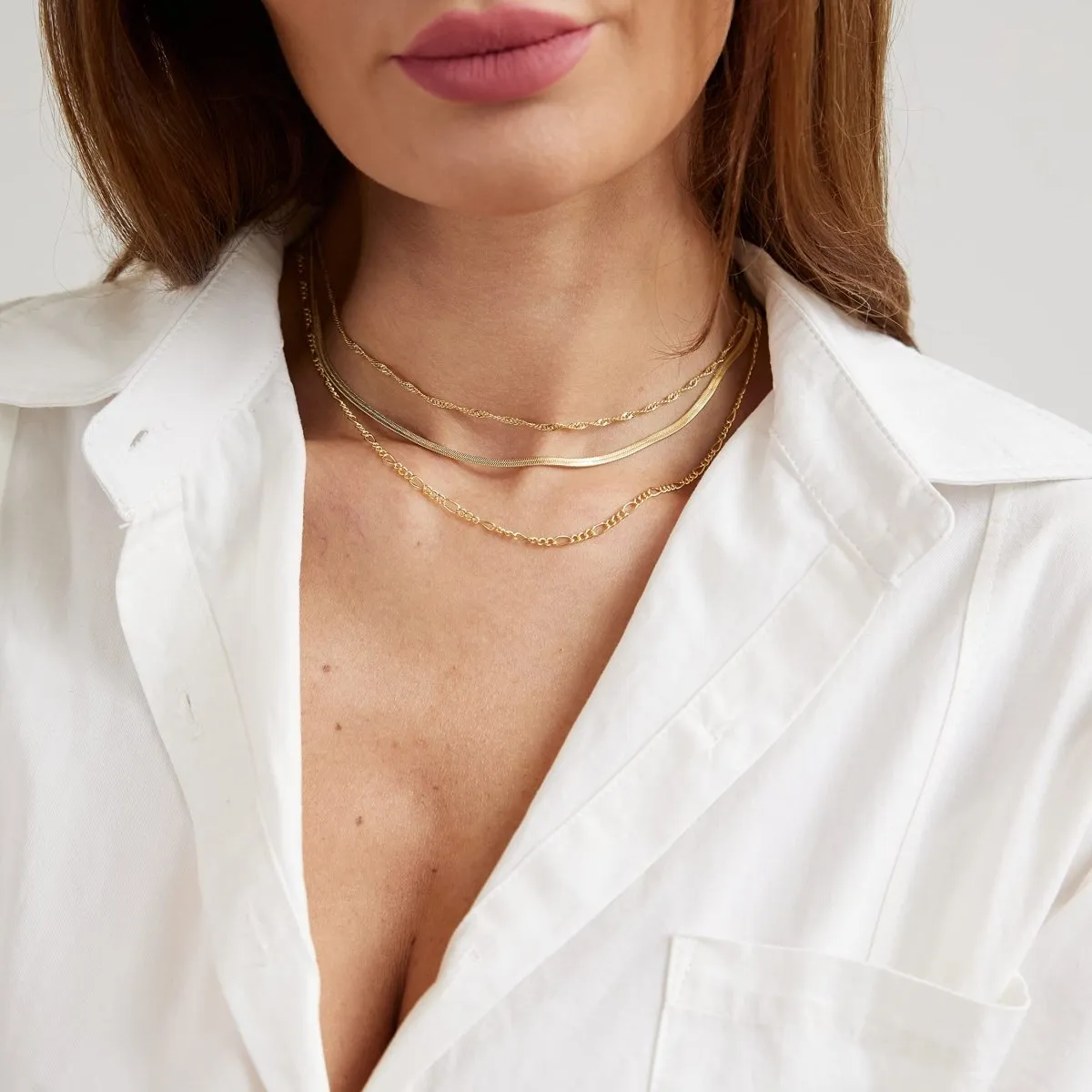 Kyerlyn Layered Rope Figaro Necklaces