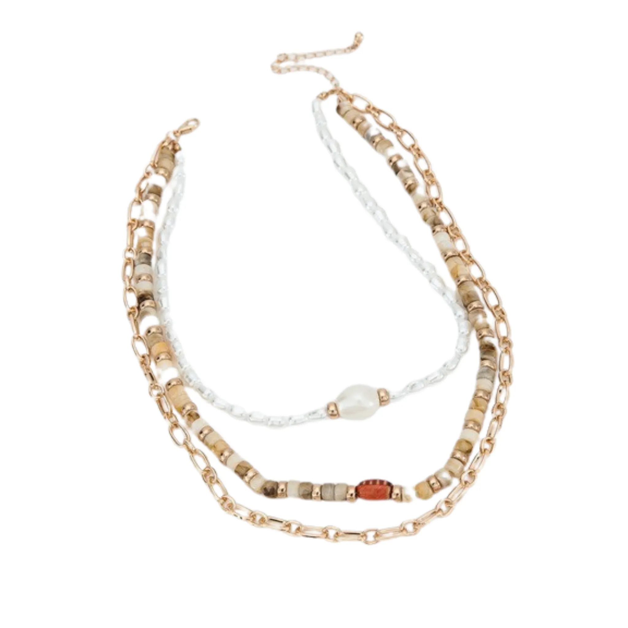 Layered Multi Bead Necklace