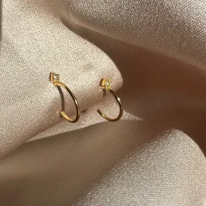 Luxurious Touch Vermeil Hoop Earrings