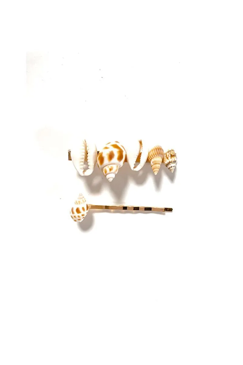 Mermaid Seashell Clip and Bobby Pin 3PCS Set