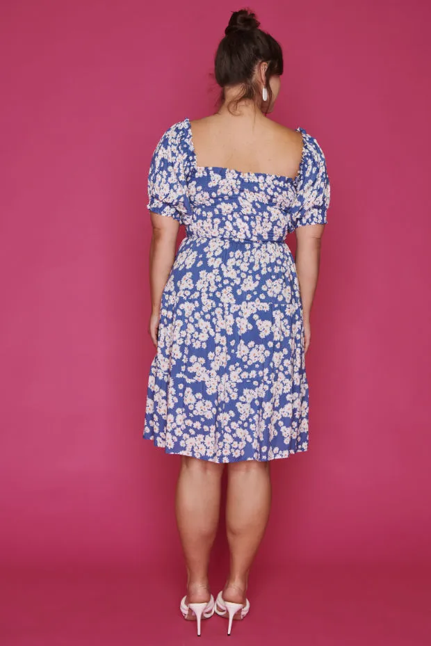 Nyla Blue Daisy Dress