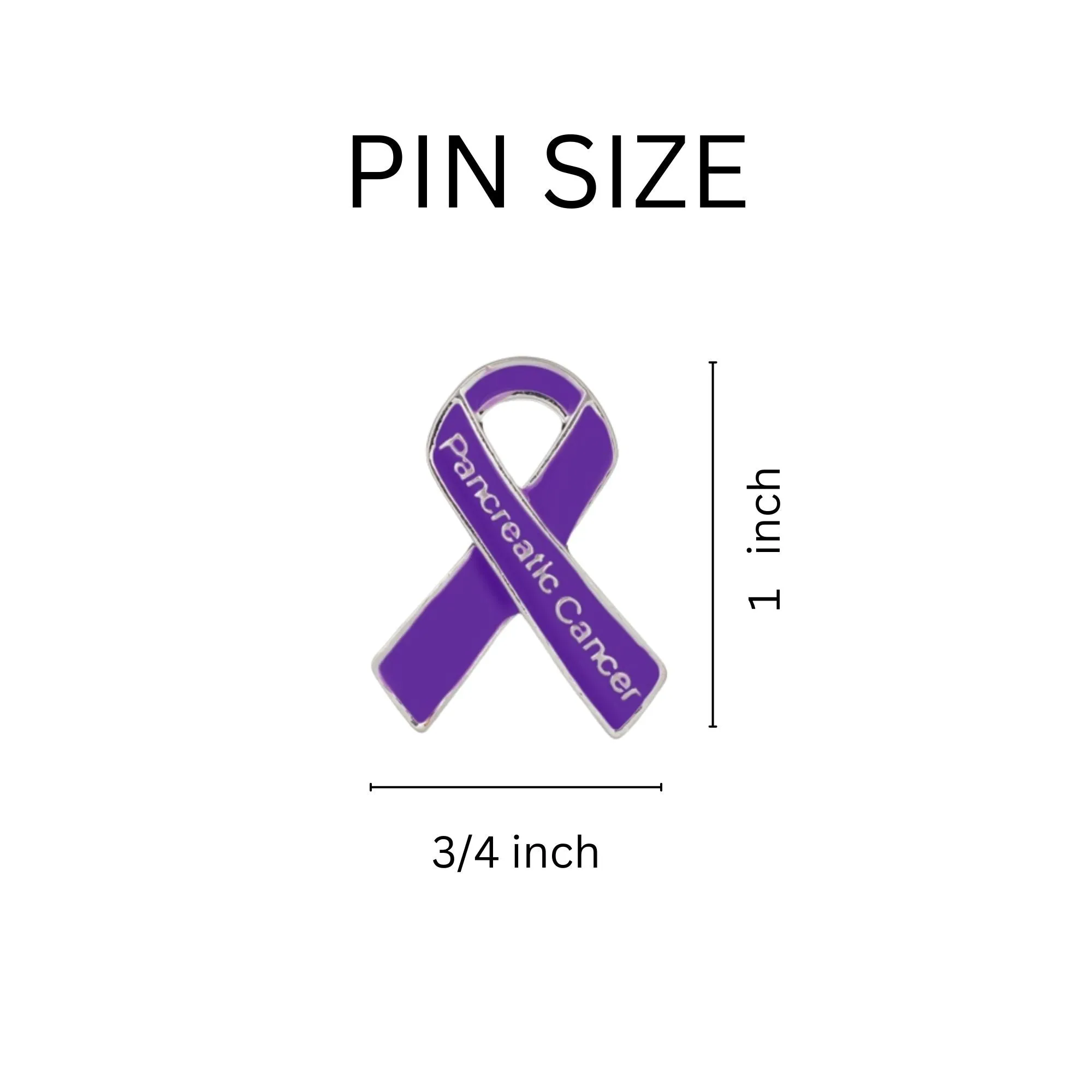 Pancreatic Cancer Awareness Ribbon Pins