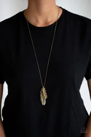 Paparazzi Own Free QUILL Brass Necklace Set