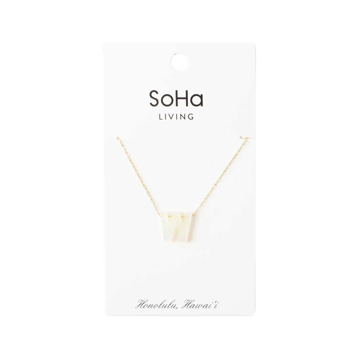 PEARL LETTER GOLD CHAIN NECKLACE