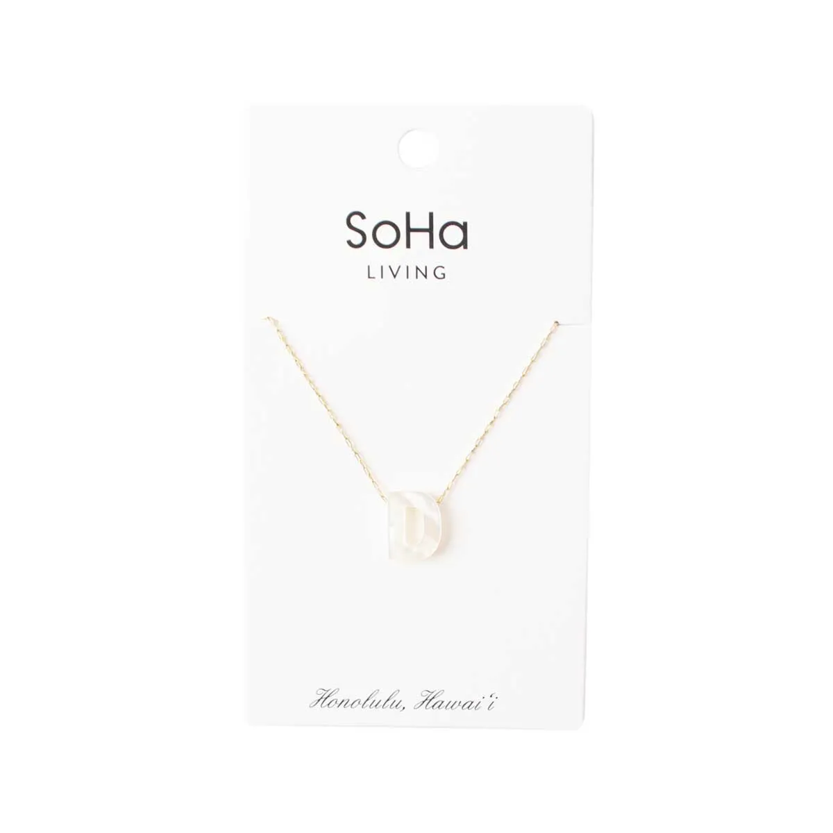 PEARL LETTER GOLD CHAIN NECKLACE